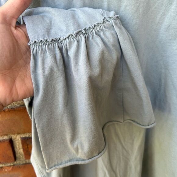 Abercrombie & Fitch Light Blue 3/4 Bell Sleeve Tee - Picture 7 of 7